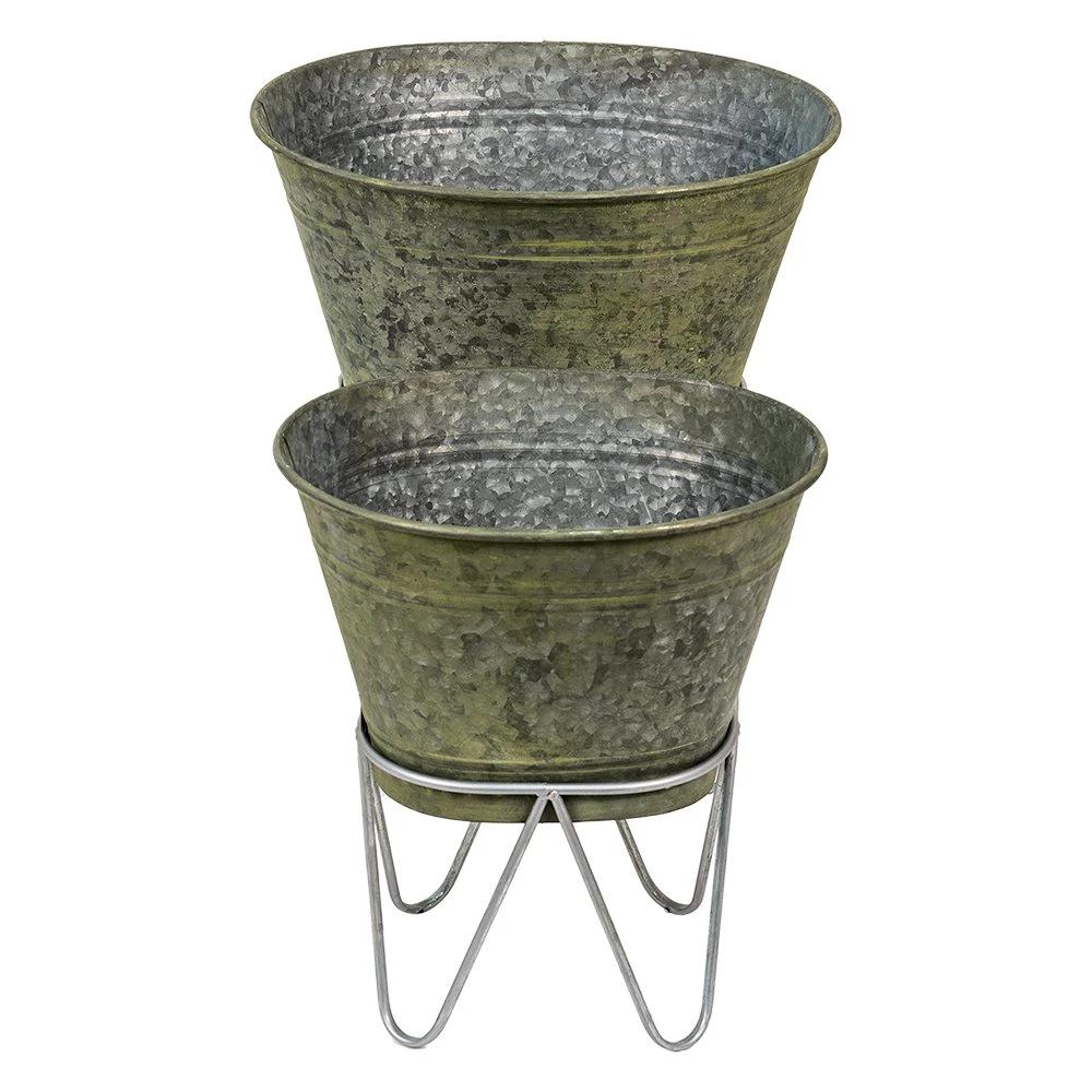 Dekorativer Pflanzenhalter (2) 46x38x26/56/37x31x23/43 cm von Clayre & Eef.