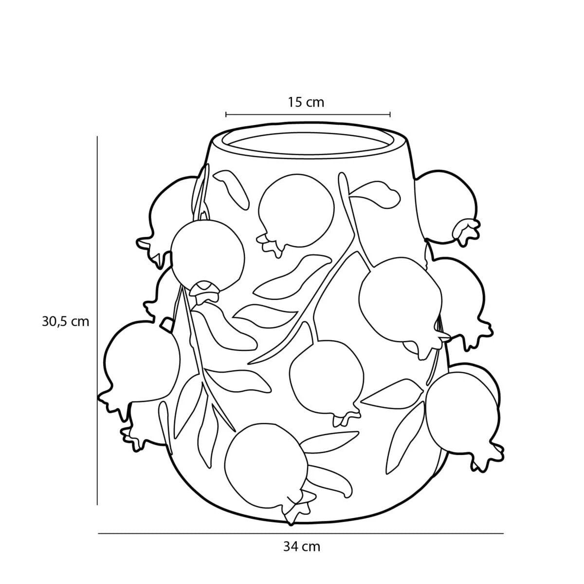 Vase Melika Pink by Mica Decorations