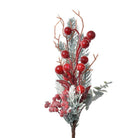 Decoration Branch 27 cm Red Green Plastic Christmas Decoration by Clayre & Eef.