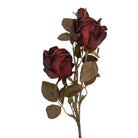 Artificial flower Rose 70 cm Red Plastic by Clayre & Eef.