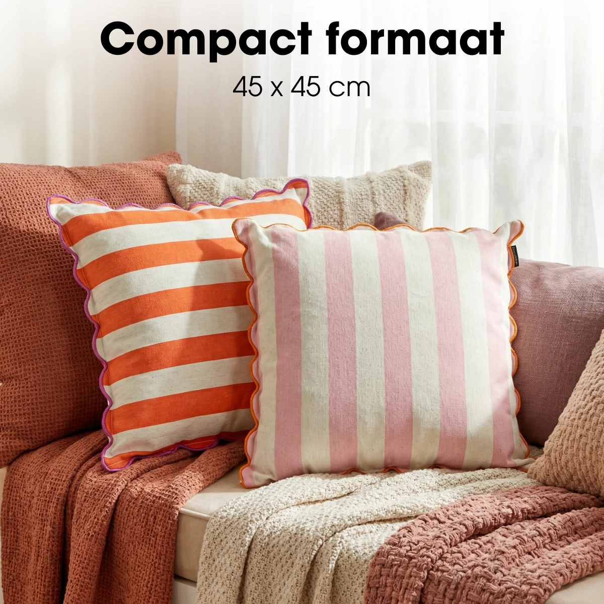 Decorative cushion Orange by Mica Decorations
