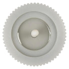 LED candle Ø 8x13 cm gray wax by Clayre & Eef.