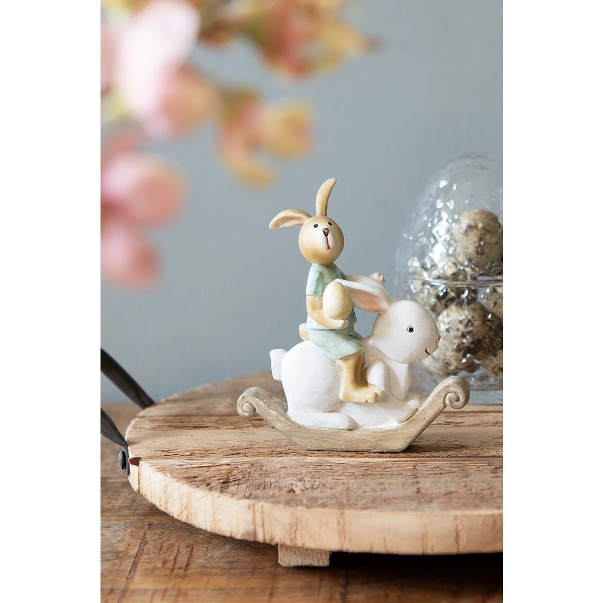 Decoration rabbit 10x4x11 cm by Clayre & Eef.