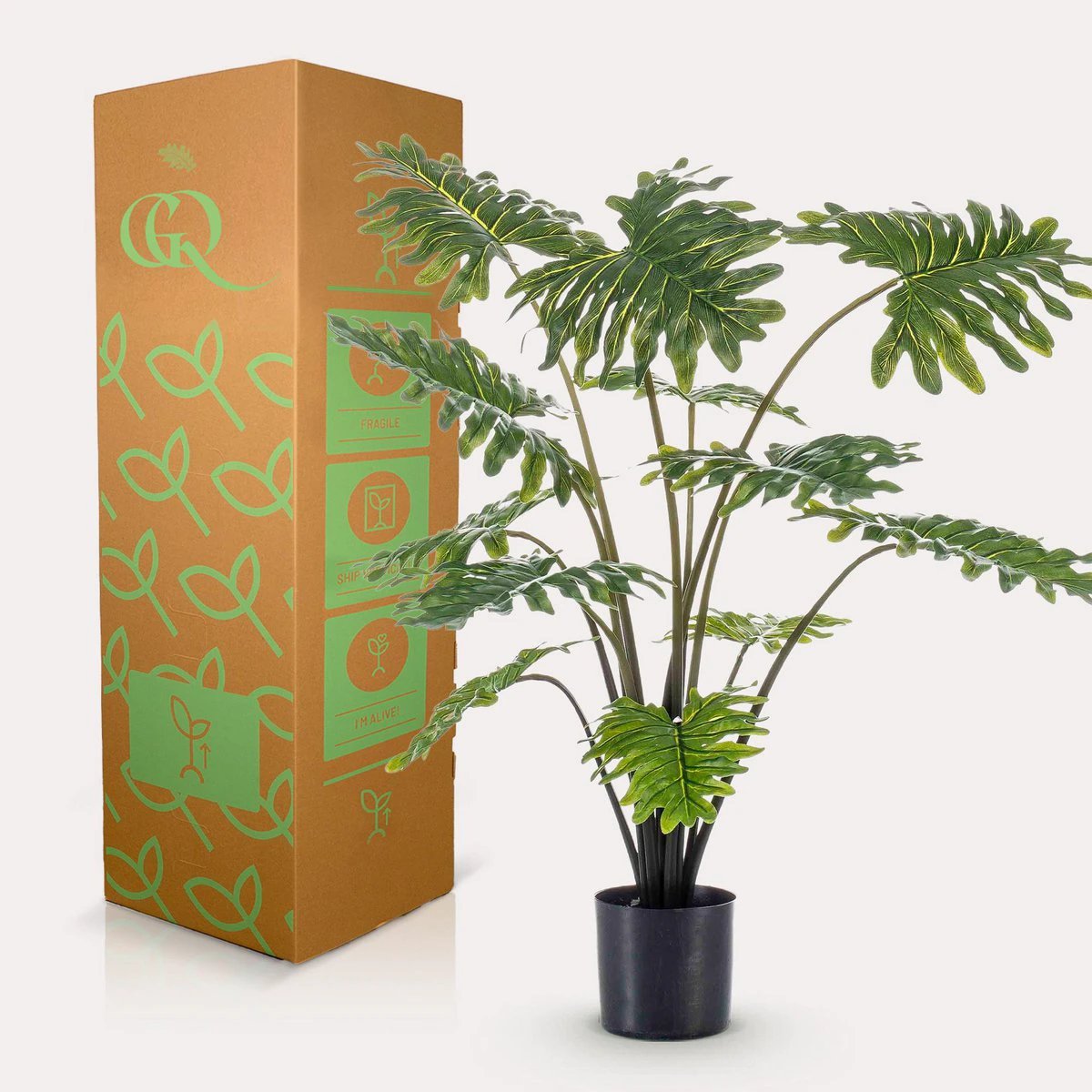 Artificial plant - Philodendron - 80 cm by Green boutiQ