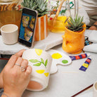 Kolibri Creatives | Paint package for painting 4 flower pots + succulents For 4 people | Starting artist by Kolibri Company