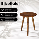 Side table Pomante Dark brown by Mica Decorations