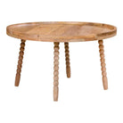 Jammu Coffee Table - Mangowood, Natural - Ø60x35 cm by EMIRELLE
