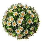 Boxwood ball Ø 22 cm White Green Plastic by Clayre & Eef.