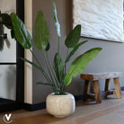 Plantenpot - Phuket glossy beige marble by Vase The World