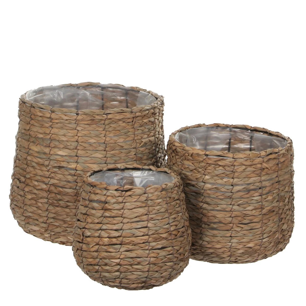 Plant basket set Avalon Light brown by Mica Decorations