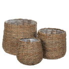 Plant basket set Avalon Light brown by Mica Decorations