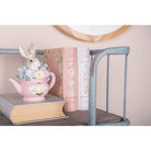 Dekorationsbild Hase 12x8x14 cm beige-rosa Kunststoff von Clayre & Eef.