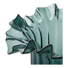 Vase, mouth blown glass, dark green, 25x30 cm by EMIRELLE