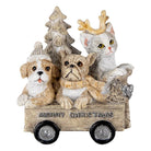 Decoration animals in cart 9x7x11 cm by Clayre & Eef.