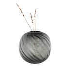 Vase - Grey, Mouthblown Glass, Ø20x19cm by EMIRELLE