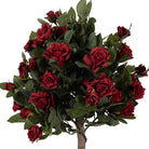 Künstliche Pflanze Rose 120 cm Rot Kunststoff von Clayre & Eef.