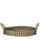 Hummingbird Home | Decorative bowl - Black woven tray Ø30cm by Kolibri Company
