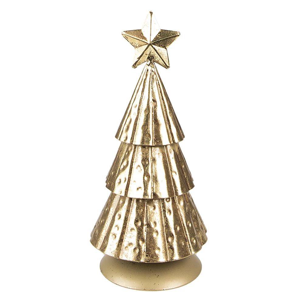 Decoration Christmas tree Ø 8x20 cm by Clayre & Eef.
