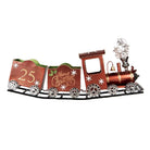 Christmas Decoration Sculpture Train 79x15x37 cm Red Metal by Clayre & Eef.