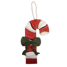 Kersthanger Zuurstok 16x1x29 cm Rood Hout by Clayre & Eef.