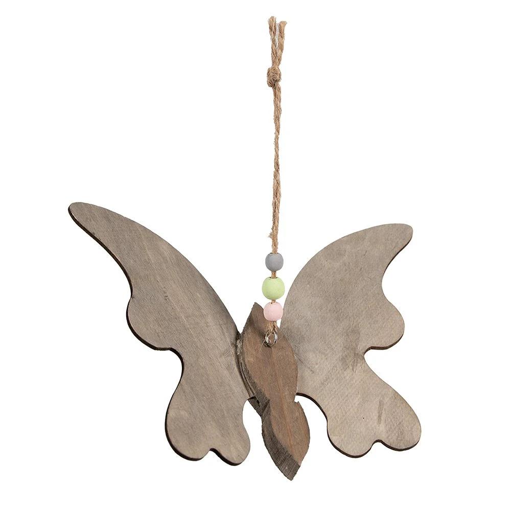 Decorative pendant butterfly 21x3x15 cm by Clayre & Eef.