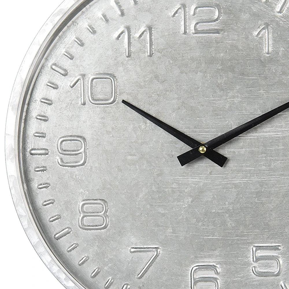Wall clock Ø 39 cm gray wood wall clock by Clayre & Eef.