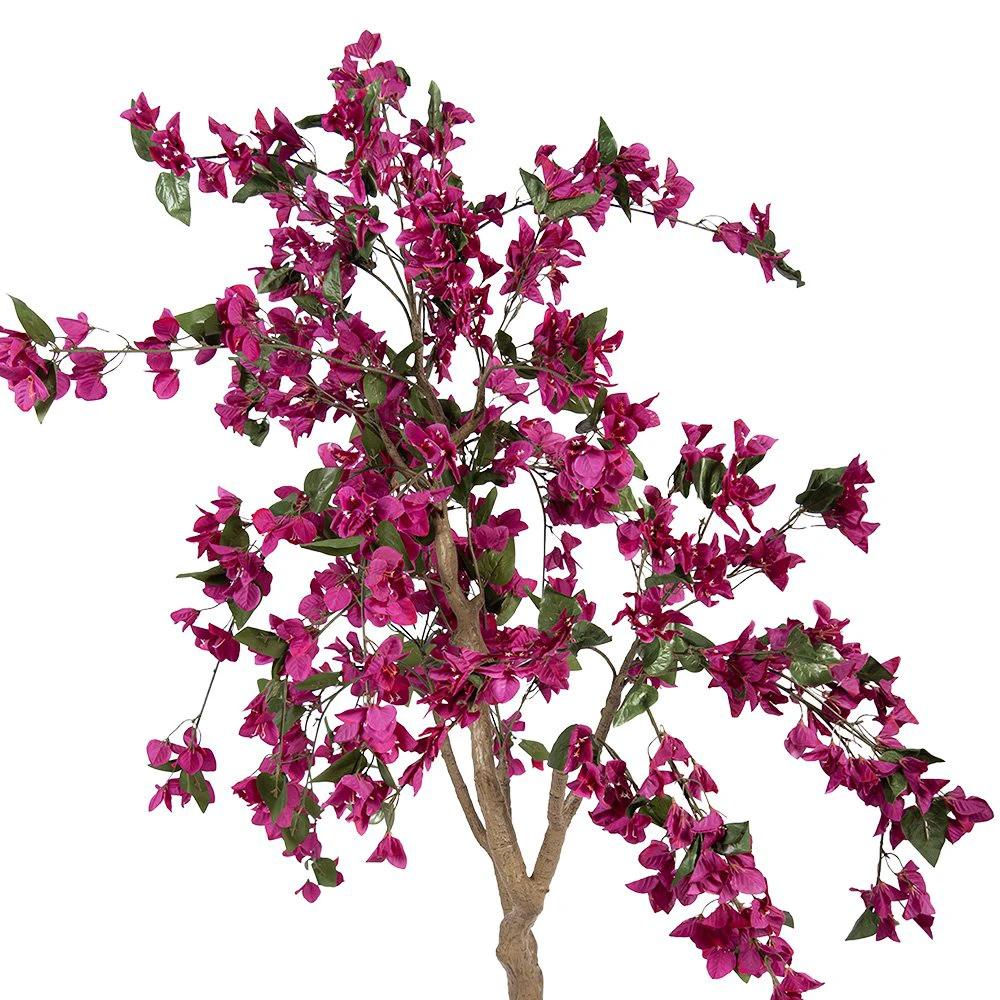 Künstlicher Baum Bougainvillea 100x100x150 cm Rosa Kunststoff von Clayre & Eef.