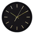 Kensington Wall Clock - Wall Clock, black, silent movement, round, ø35 cm by EMIRELLE