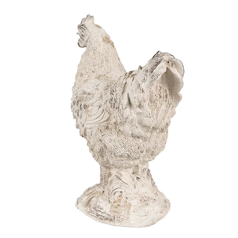 Statue Chicken 26 cm Beige Polyresin Decoration by Clayre & Eef.