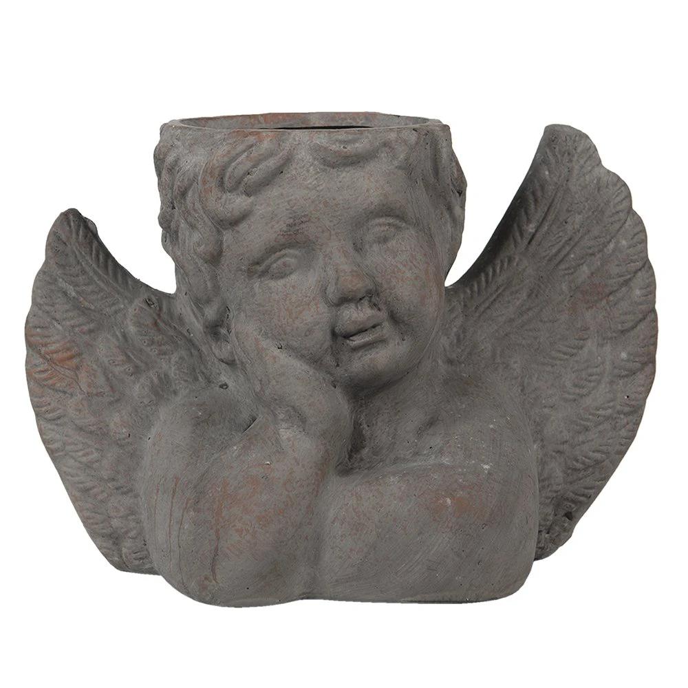 Flower pot angel 30x13x20 cm by Clayre & Eef.