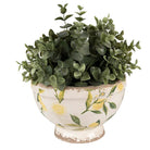 Blumentopf Ø 17x11 cm Gelb Keramik Zitronen-Blumentopf für den Innenbereich von Clayre & Eef.