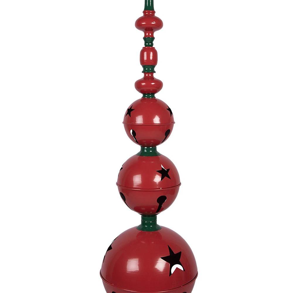 Christmas Decoration Statue Ø 31x153 cm Red Green Metal by Clayre & Eef.