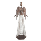 Decoratie Beeld Engel 28x19x75 cm Bruin Metaal by Clayre & Eef.