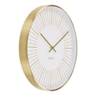 Takamaka Wall Clock - Gold, Aluminum/Glass, Ø40 cm by EMIRELLE
