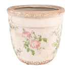 Blumentopf Ø 18x17 cm Rosa-Beige Keramik Blumen Blumentopf für Innenräume von Clayre & Eef.