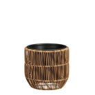 Flowerpot outside Peta Dark brown by Mica Decorations
