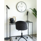 Biel Wall Clock - Black/White, Glass/Plastic, Ø51 cm by EMIRELLE
