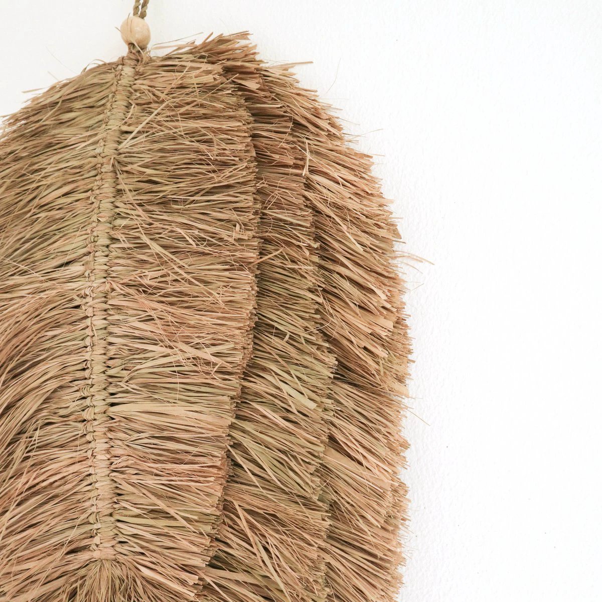 Tropical Wall Decor 50 cm Leaf-Shaped Handwoven from Raffia TIPIN by Soeji