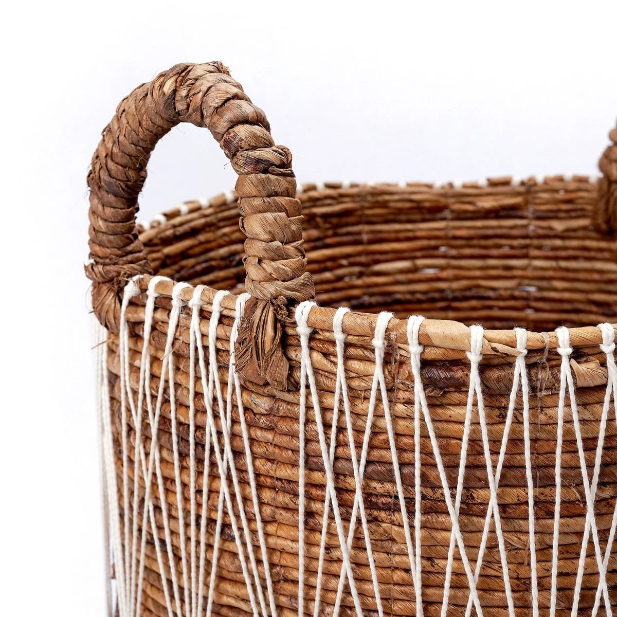 Boho Laundry Basket | Plant Basket | Storage Basket MANDURO made of Banana Fibre (3 sizes) by Soeji