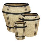 Storage basket set Light brown by Mica Decorations