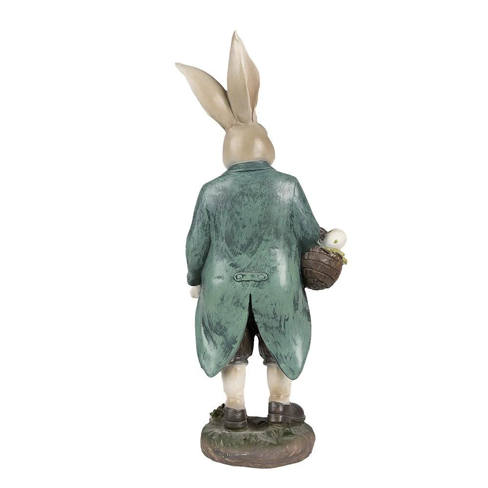 Decoration rabbit 17x10x38 cm by Clayre & Eef.