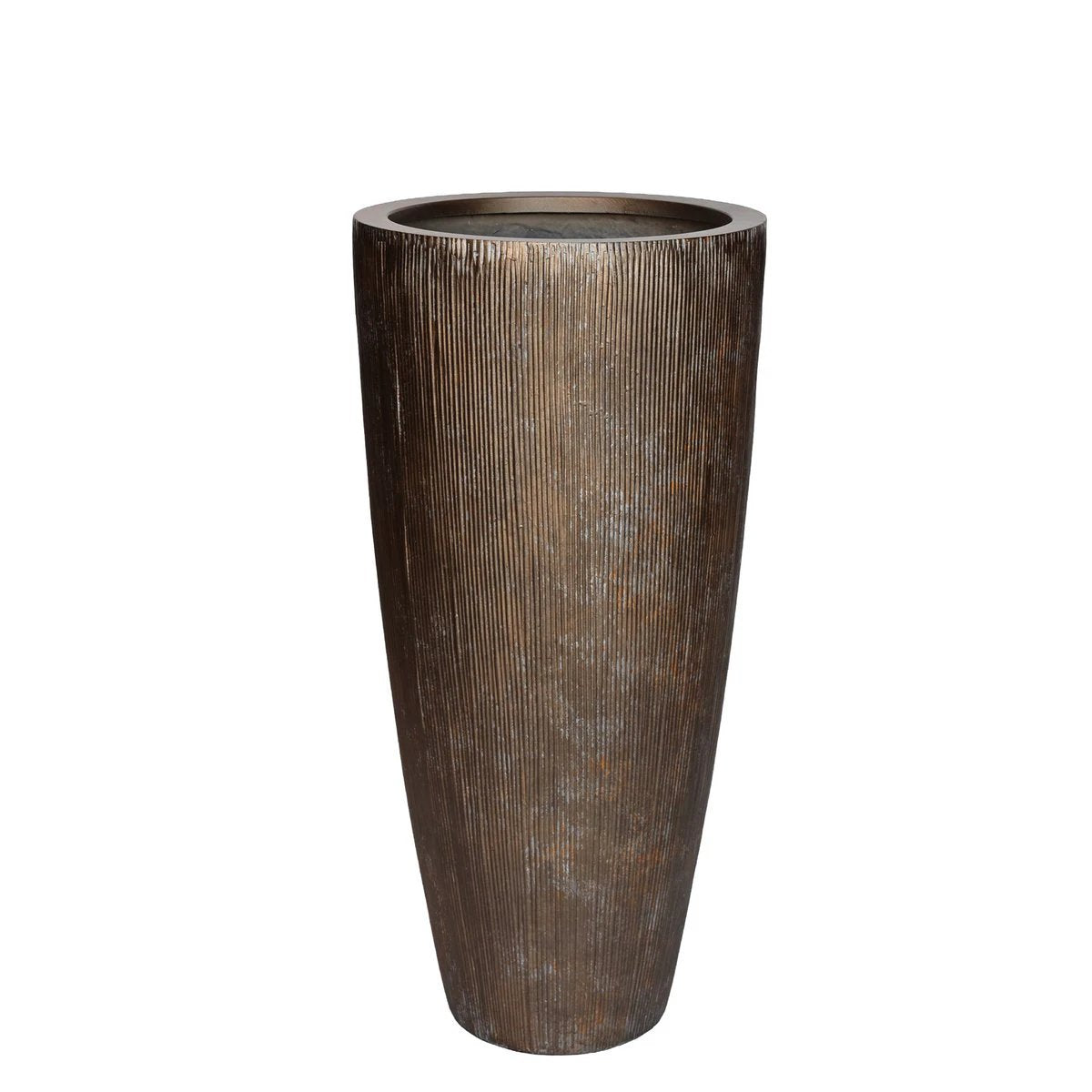 Plantenpot - Java S stripe dark rustic by Vase The World