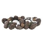 Tea light holder pine cones 27x11x6 cm by Clayre & Eef.