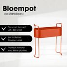 Flowerpot inside Moritz Red by Mica Decorations