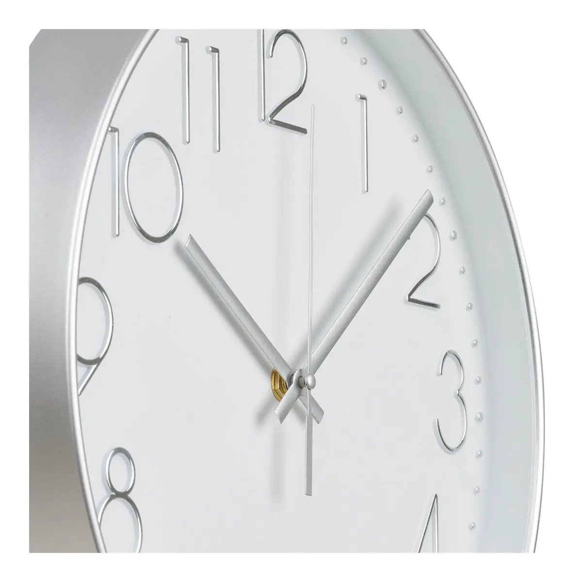 Lalibela Wall clock, silver, silent movement, ø30 cm by EMIRELLE