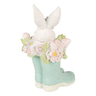 Decoration Statue Rabbit 9x9x15 cm White Plastic by Clayre & Eef.
