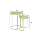Side table set Lara Mint green by Mica Decorations