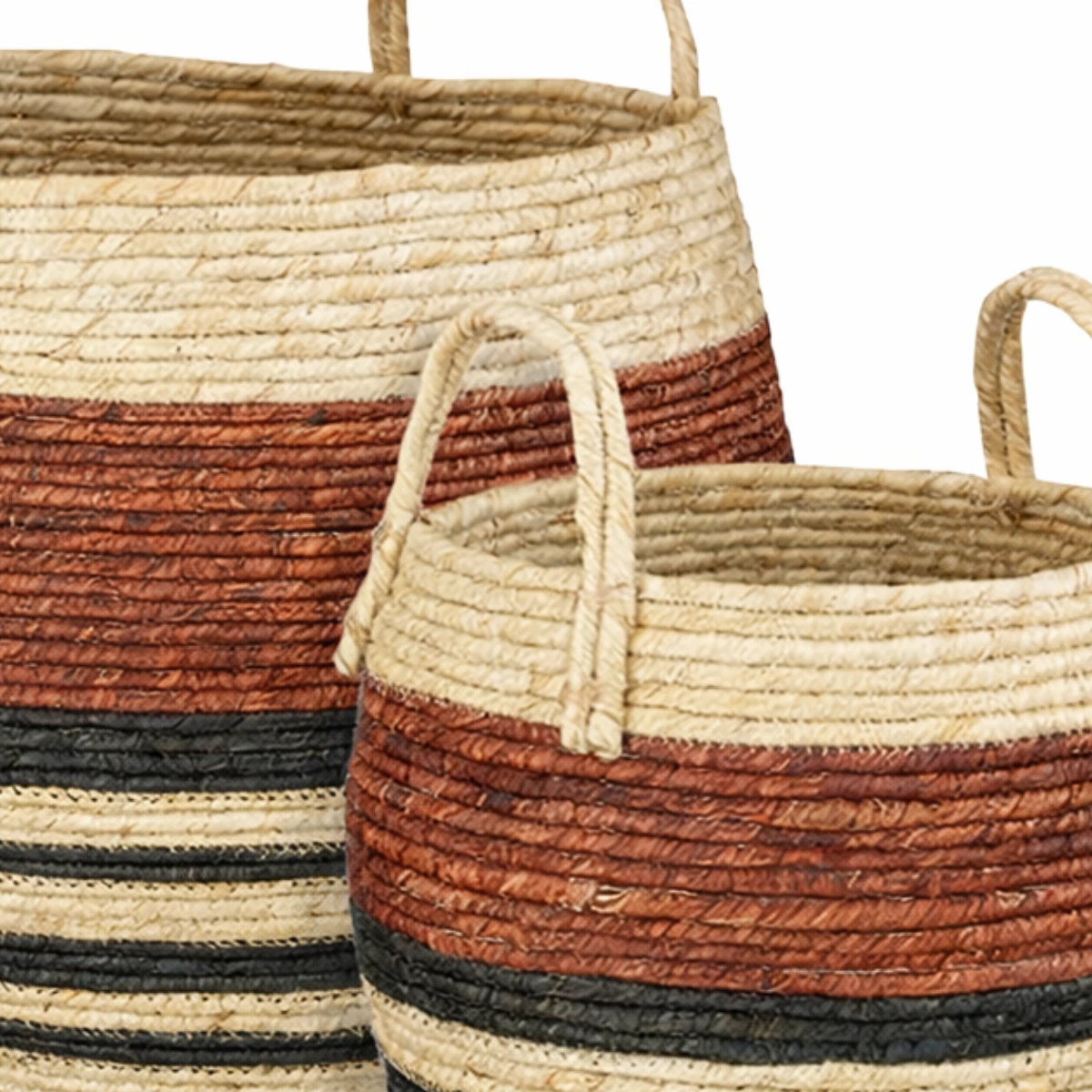 Storage basket set Brown by Mica Decorations