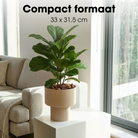 Flowerpot inside Lux Light brown by Mica Decorations
