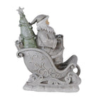 Decoration Santa in sleigh 10x6x13 cm by Clayre & Eef.